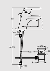 خلاط بيدية تريند بمقبض واحد كروم  إيديال ستاندرد